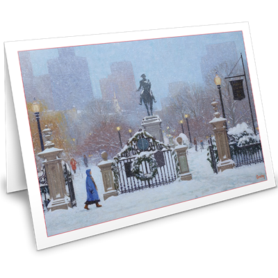 Winter Evening in the Public Garden