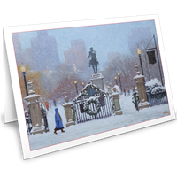 Winter Evening in the Public Garden