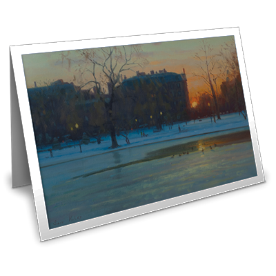 Marlborough Street Sunset-BW